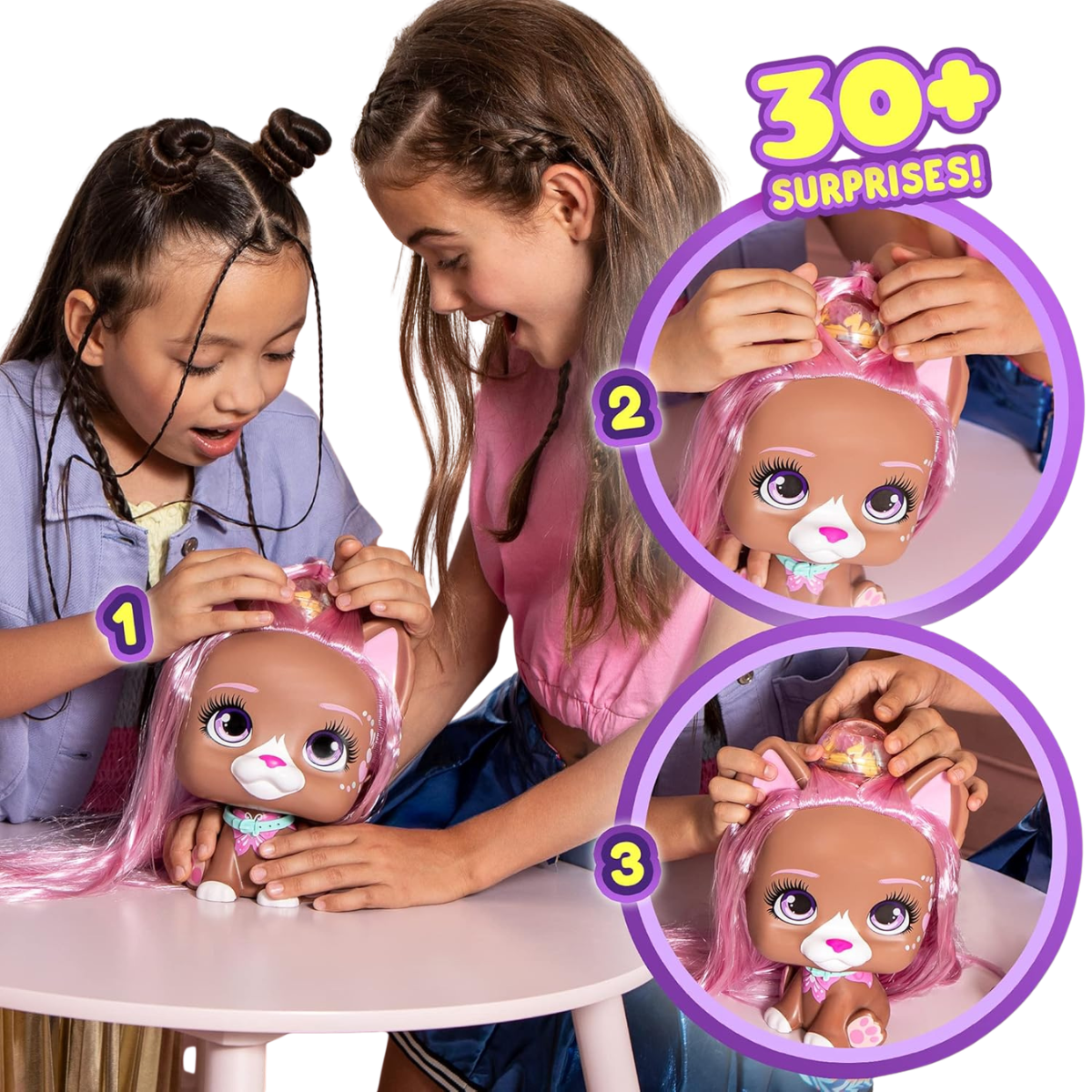 MUÑECA VIP PETS COLECCIONABLE MEGA NYLA COLOR BOOST CON CABELLO LARGO +30 ACCESORIOS - 7