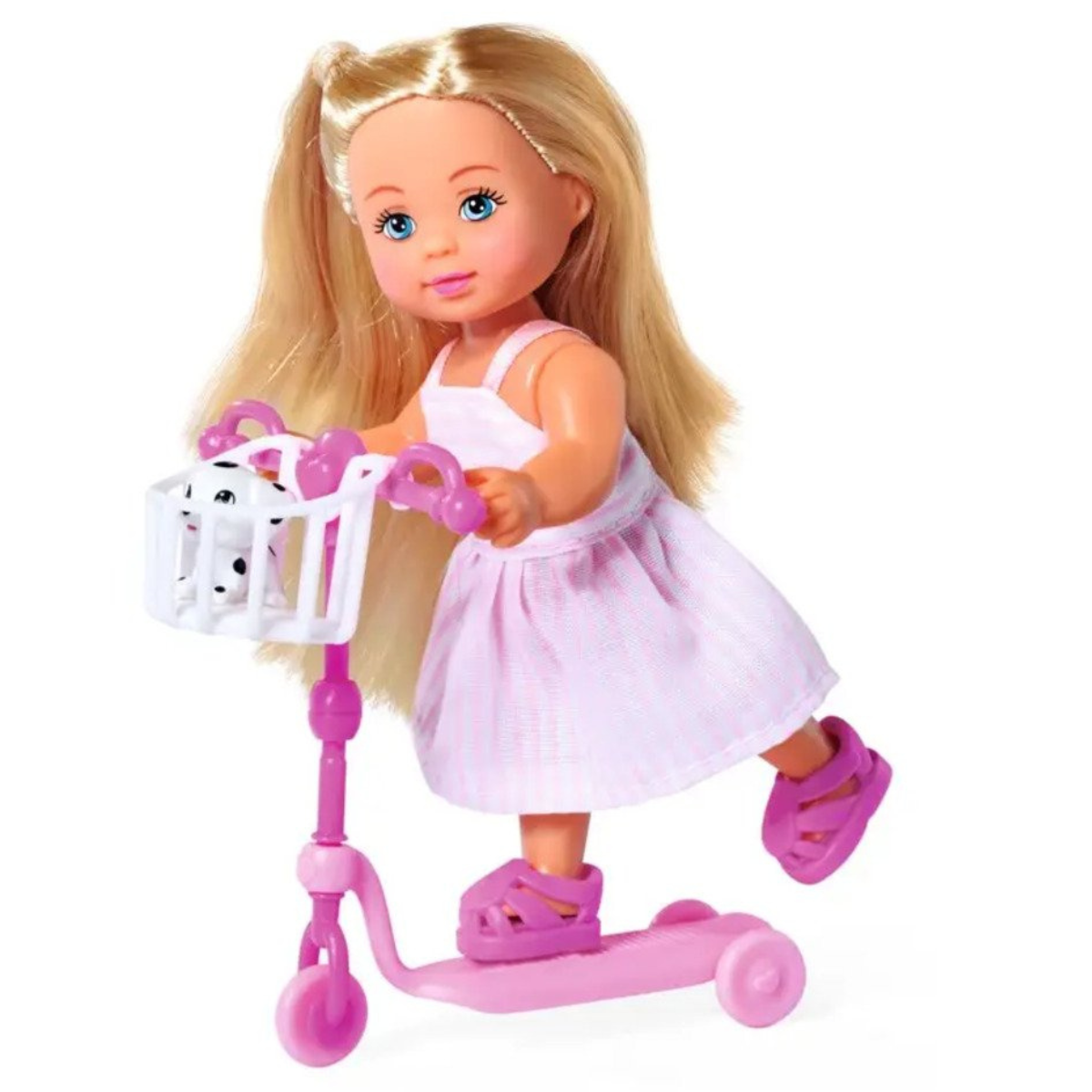 MUÑECA STEFFI LOVE + EVI PASEO DÁLMATA SET DE MUÑECAS CON SCOOTER Y MASCOTAS - 5