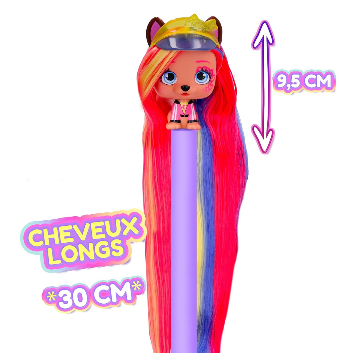 MUÑECA VIP PETS COLECCIONABLE 6 BOW POWER MASCOTAS CON PELO LARGO + ACCESORIOS - 3