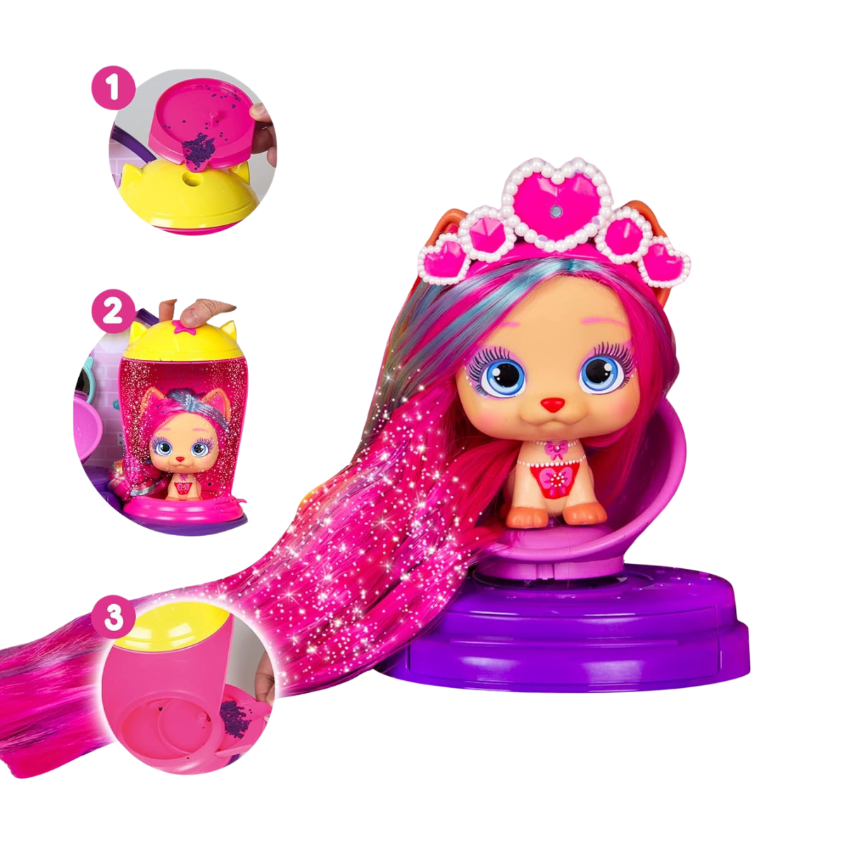 MUÑECA VIP PETS SALÓN DE BELLEZA GEMAS DE GLAMOUR PLAYSET + ACCESORIOS - 4