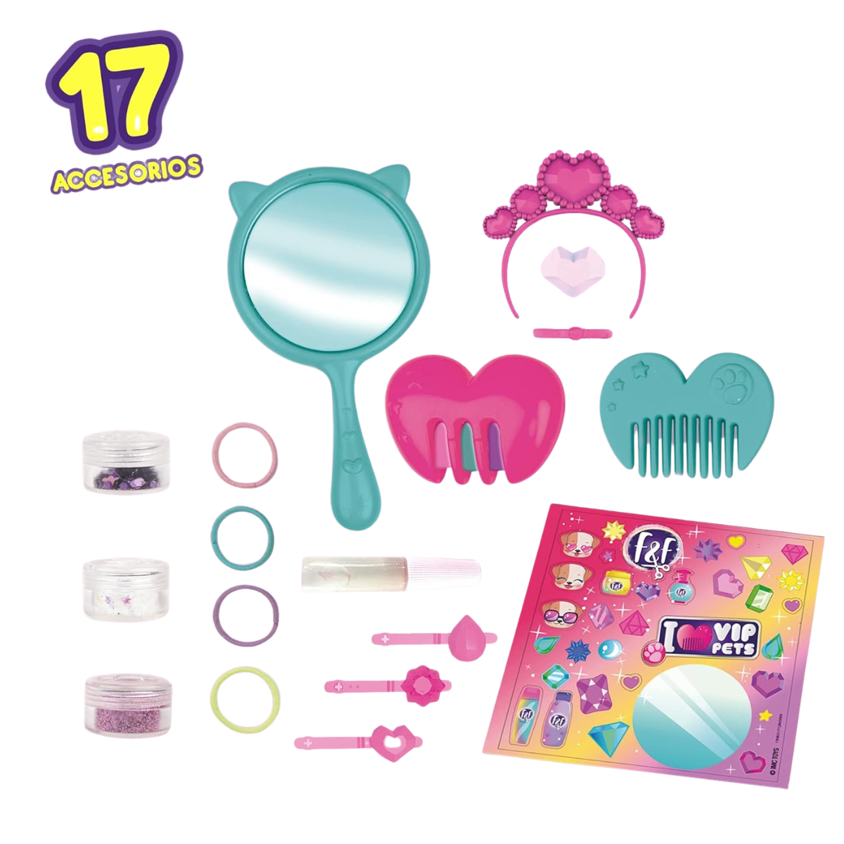 MUÑECA VIP PETS SALÓN DE BELLEZA GEMAS DE GLAMOUR PLAYSET + ACCESORIOS - 5