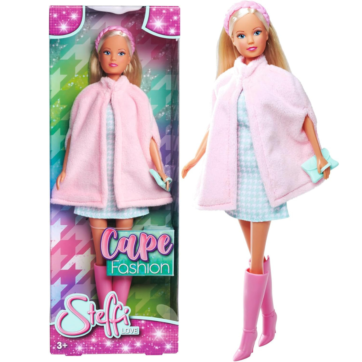 MUÑECA STEFFI LOVE CON CAPA FASHION OUTFIT DE MODA Y ACCESORIOS - 1