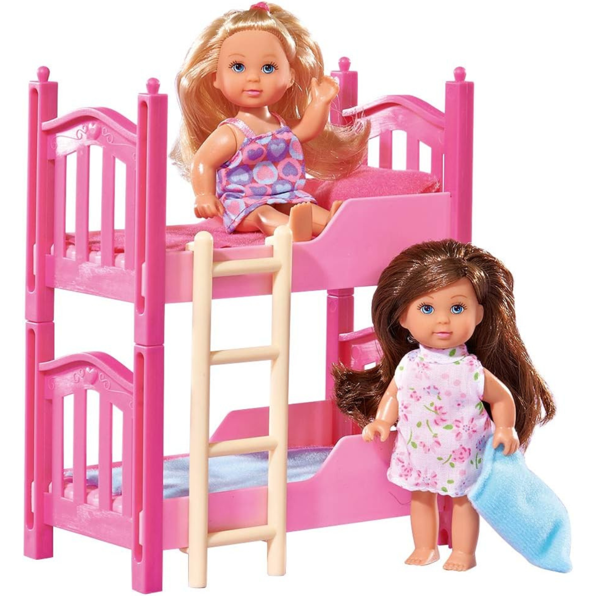 MUÑECA EVI LOVE CAMA DE 2 PISOS + ACCESORIOS SET DE JUEGO - 1