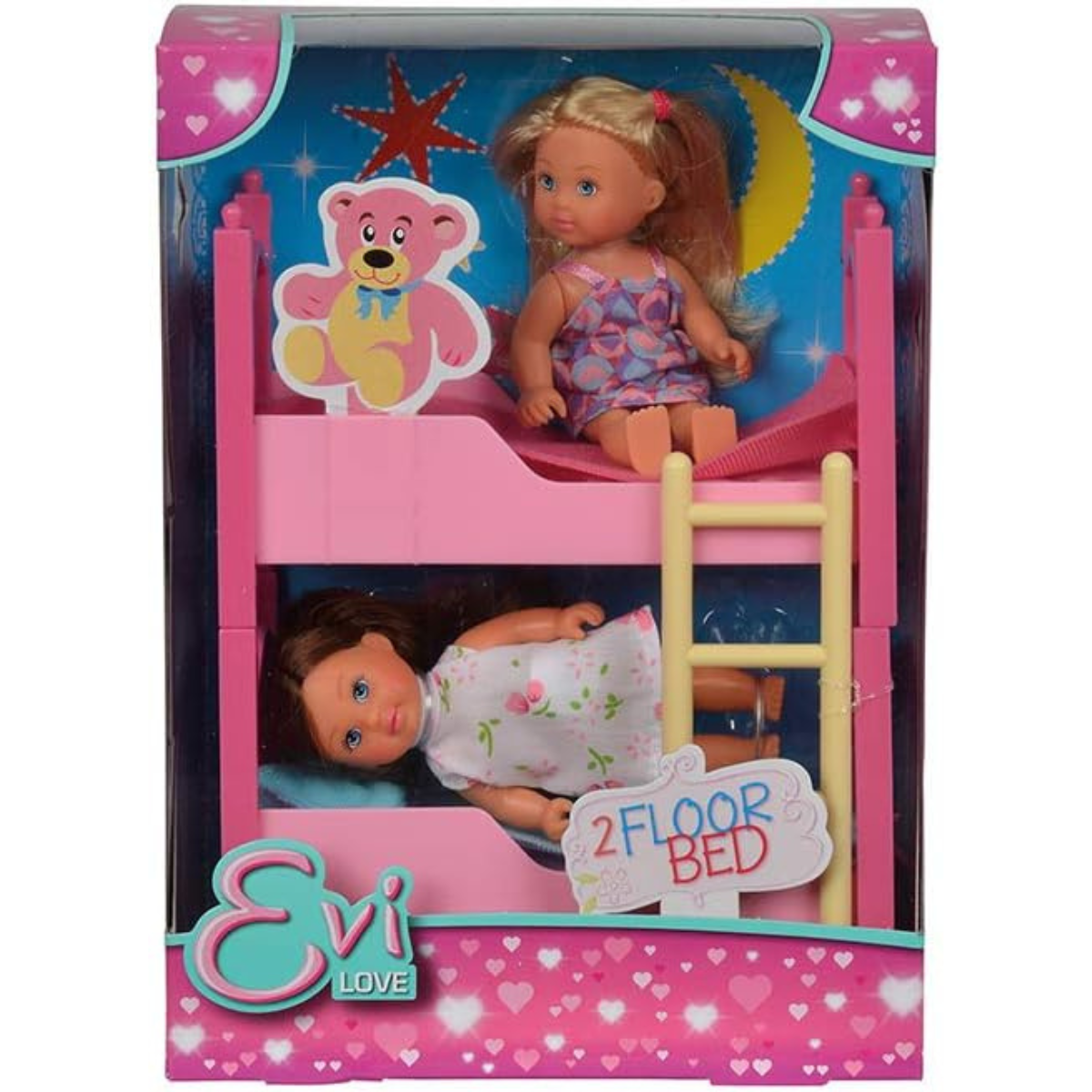 MUÑECA EVI LOVE CAMA DE 2 PISOS + ACCESORIOS SET DE JUEGO - 2