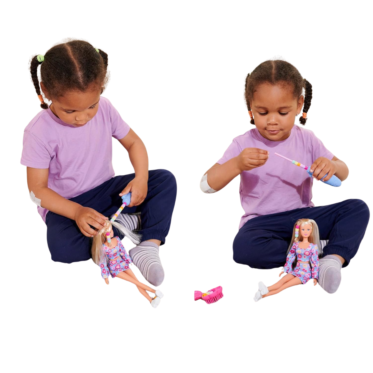 MUÑECA STEFFI LOVE PASEO MAMÁ Y BEBÉ SET CON COCHECITO Y ACCESORIOS - 5