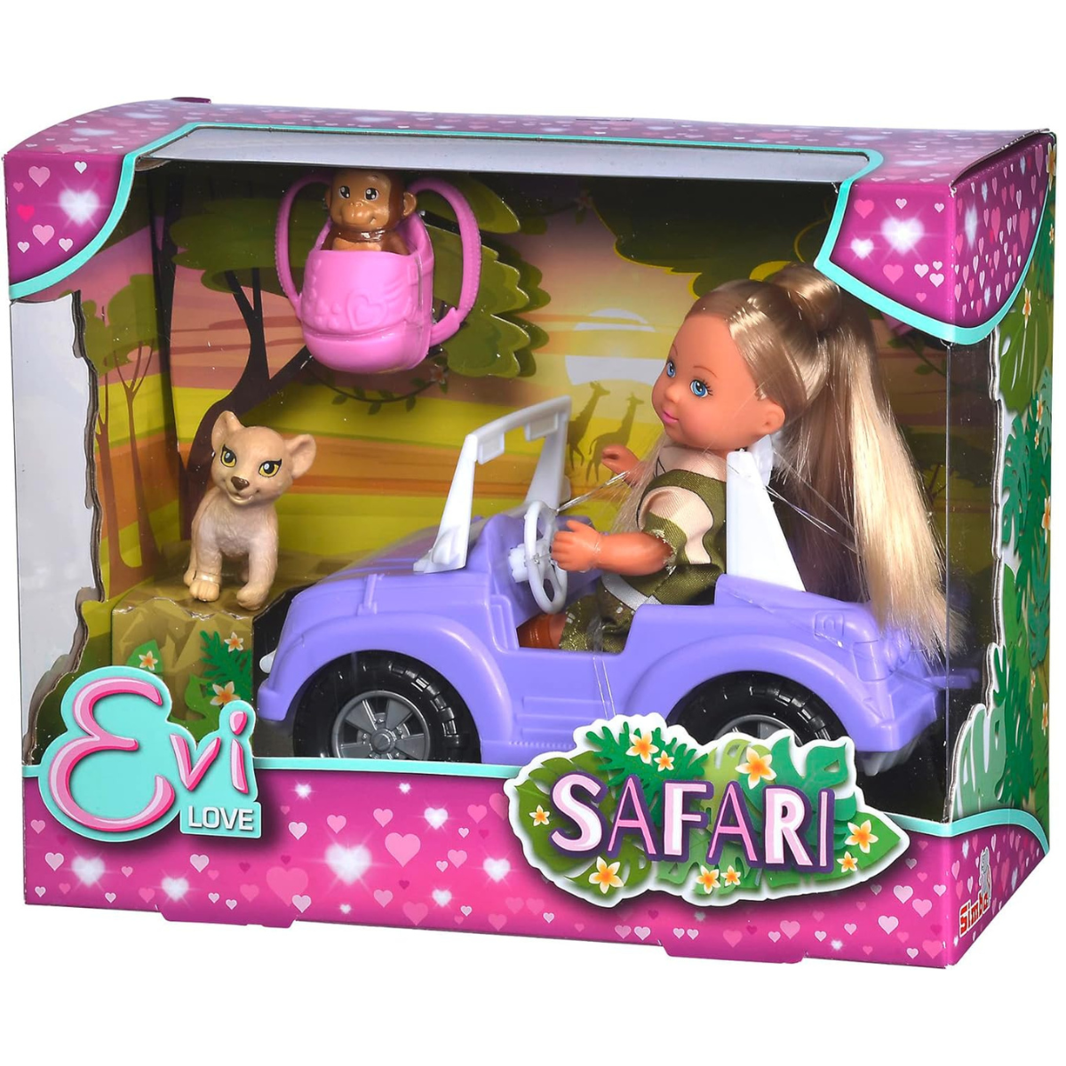 MUÑECA EVI LOVE SAFARI CON ANIMALES + ACCESORIOS - 2