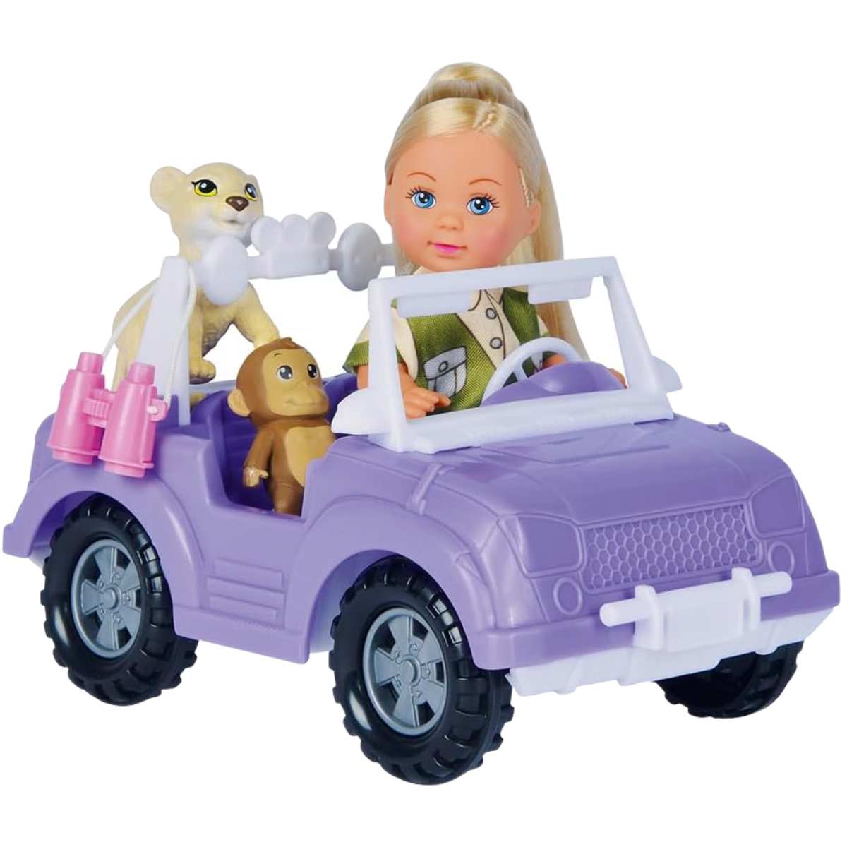 MUÑECA EVI LOVE SAFARI CON ANIMALES + ACCESORIOS - 3