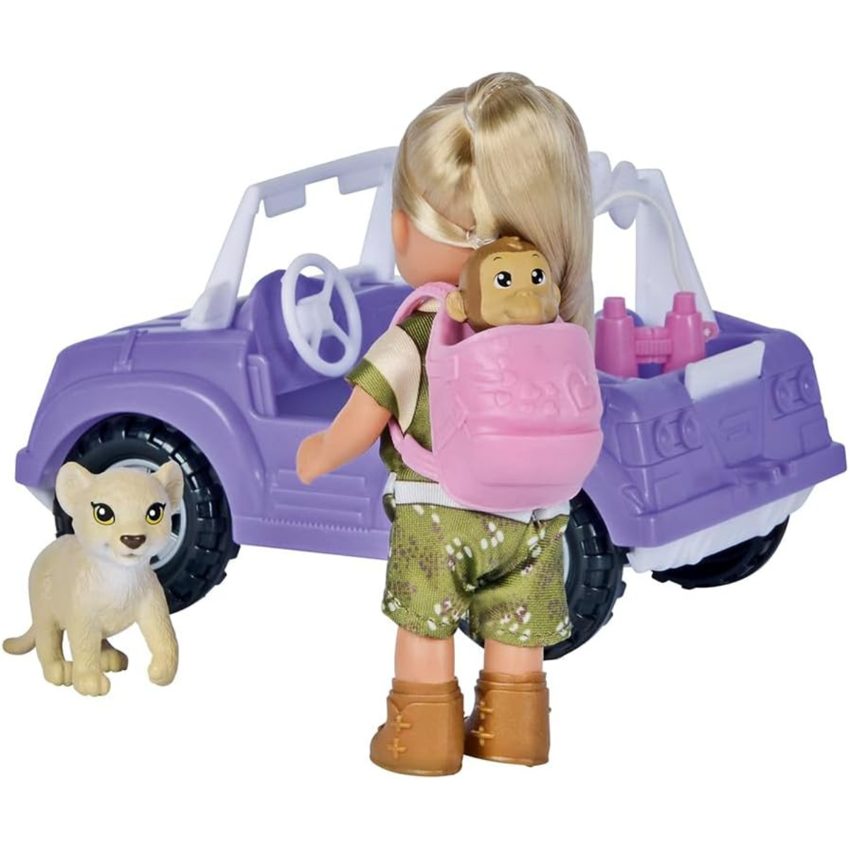 MUÑECA EVI LOVE SAFARI CON ANIMALES + ACCESORIOS - 5