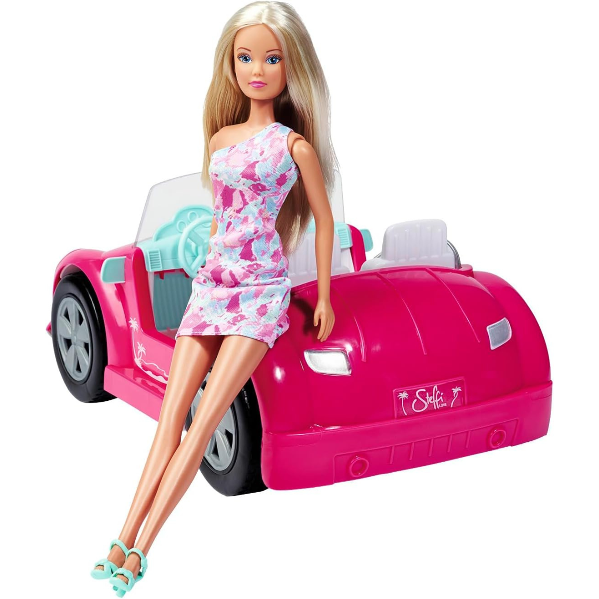 MUÑECA STEFFI LOVE AUTO DE PLAYA SET CON VEHÍCULO + ACCESORIOS ESTILO VERANIEGO - 3
