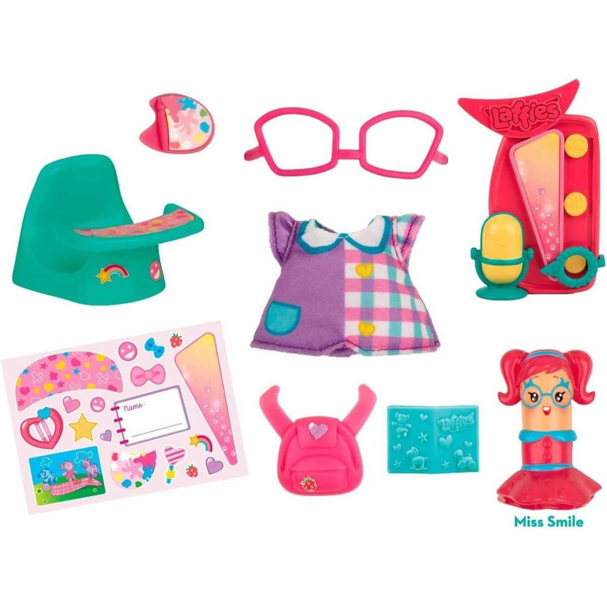 MUÑECA LAFFIES KIT ESCOLAR + ACCESORIOS TEMÁTICOS PARA MUÑECAS - 2