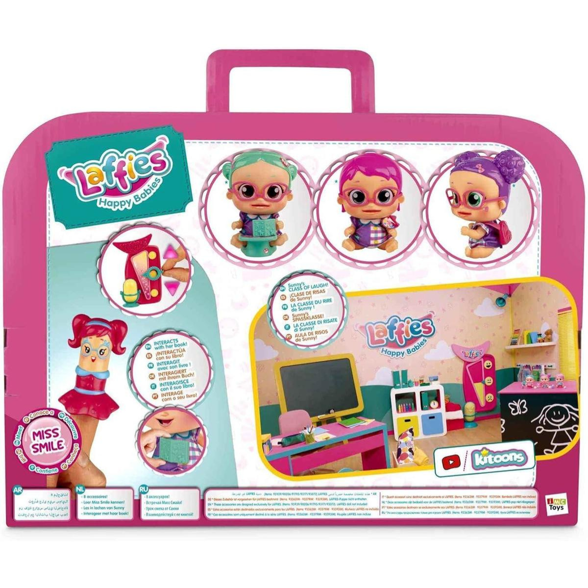 MUÑECA LAFFIES KIT ESCOLAR + ACCESORIOS TEMÁTICOS PARA MUÑECAS - 3