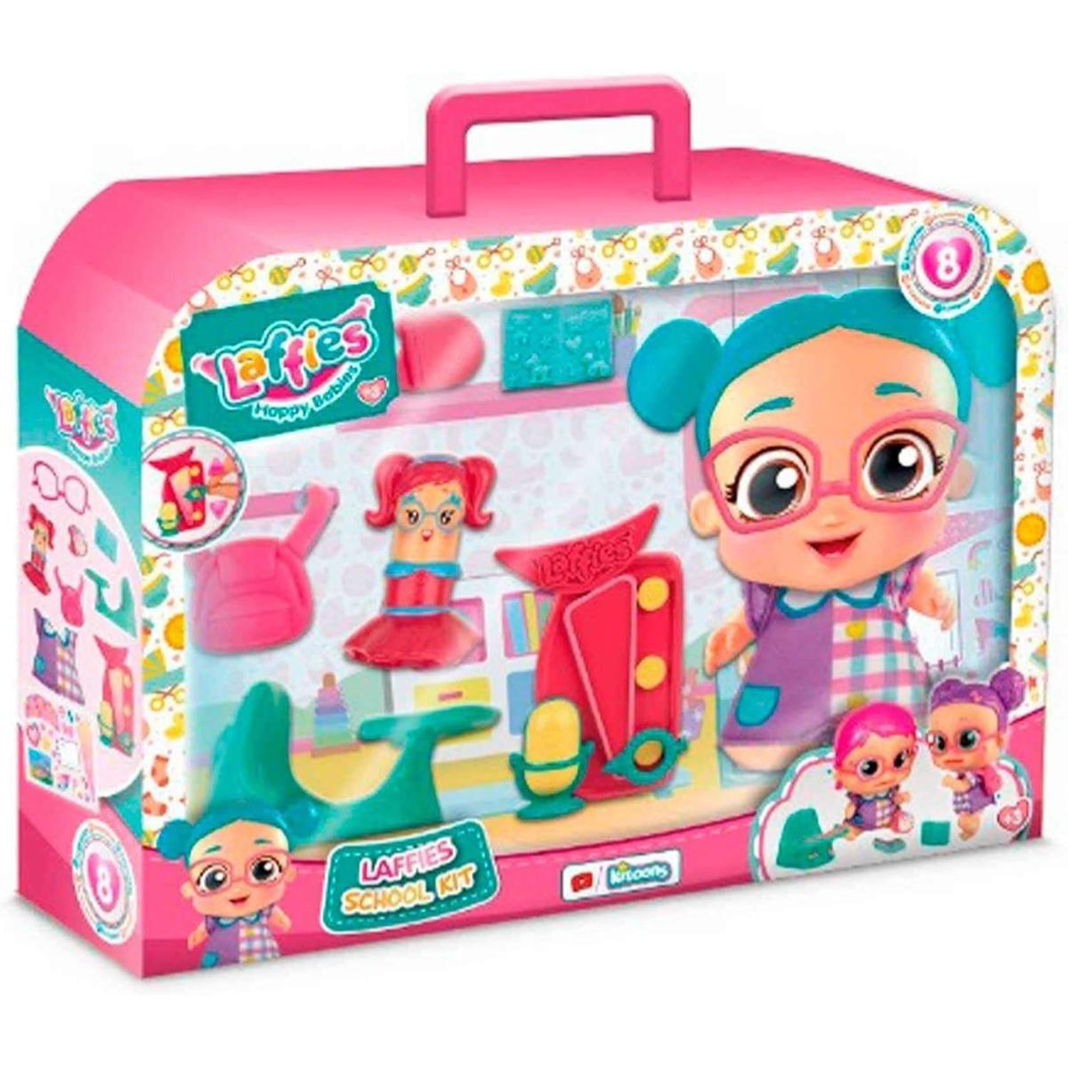 MUÑECA LAFFIES KIT ESCOLAR + ACCESORIOS TEMÁTICOS PARA MUÑECAS - 4
