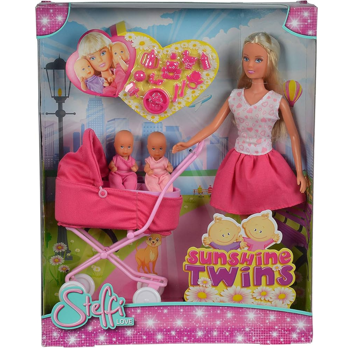 MUÑECA STEFFI LOVE PASEO GEMELOS SET DE MUÑECA CON COCHECITO Y GEMELOS - 5