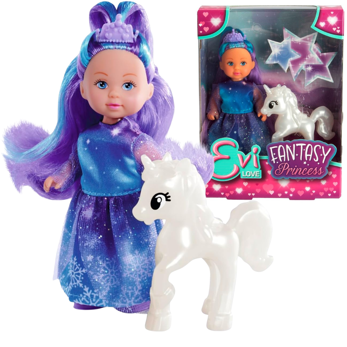 MUÑECA EVI LOVE PRINCESA CON UNICORNIO - 1