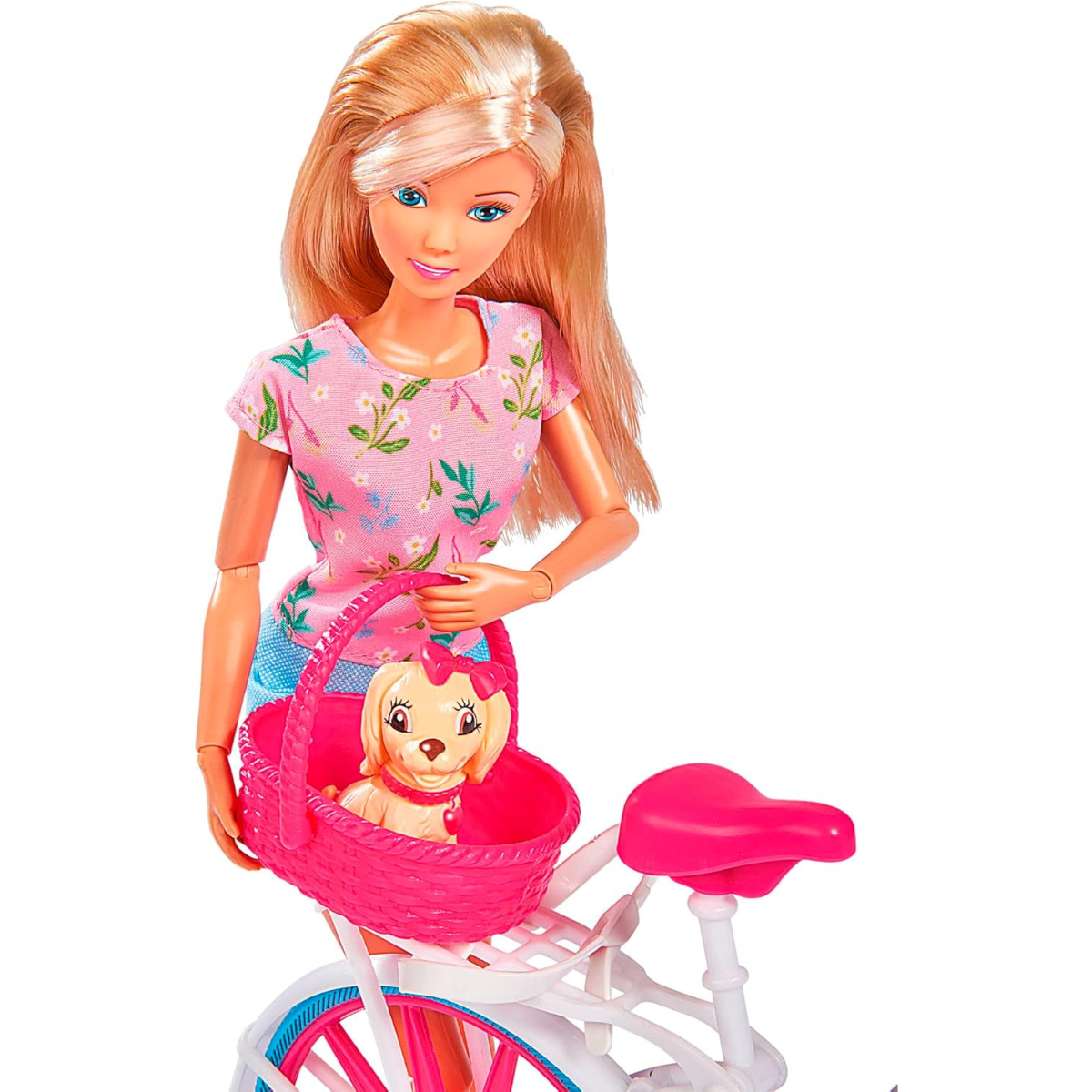 MUÑECA STEFFI LOVE BIKE TOUR SET PASEO CON BICICLETA, BEBÉ Y PERRO - 6