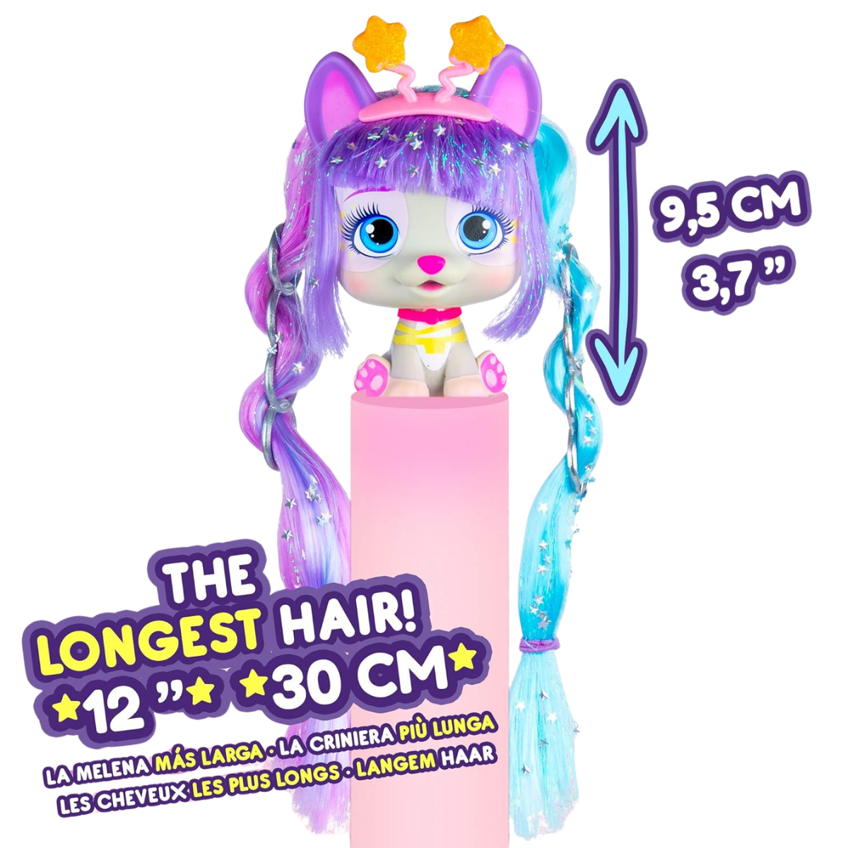 MUÑECA VIP PETS COLECCIONABLE TWIST DE BRILLO CON CABELLO LARGO + ACCESORIOS - 3