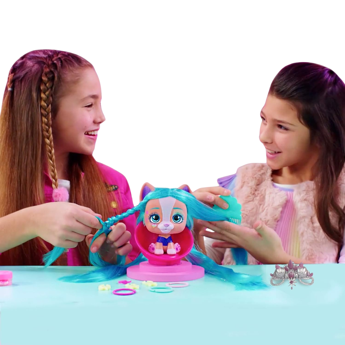 MUÑECA VIP PETS COLECCIONABLE TWIST DE BRILLO CON CABELLO LARGO + ACCESORIOS - 5