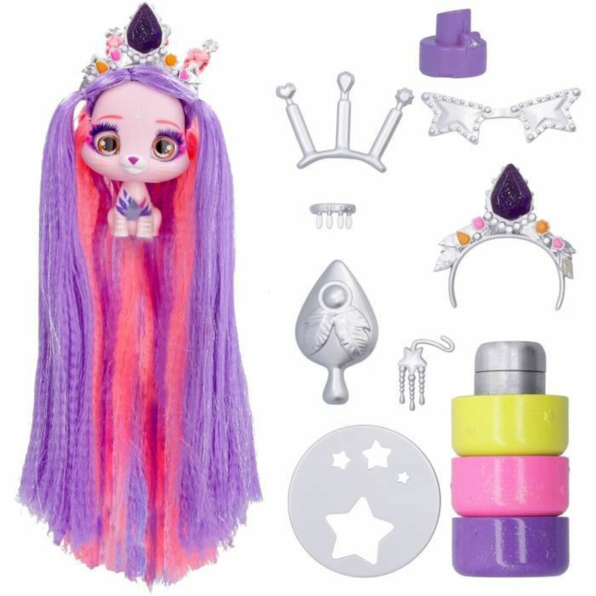 MUÑECA VIP PETS INFLUENCER GATITA FASHION CON ACCESORIOS Y CABELLO LARGO - 2