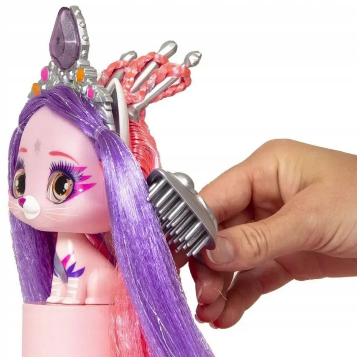 MUÑECA VIP PETS INFLUENCER GATITA FASHION CON ACCESORIOS Y CABELLO LARGO - 5