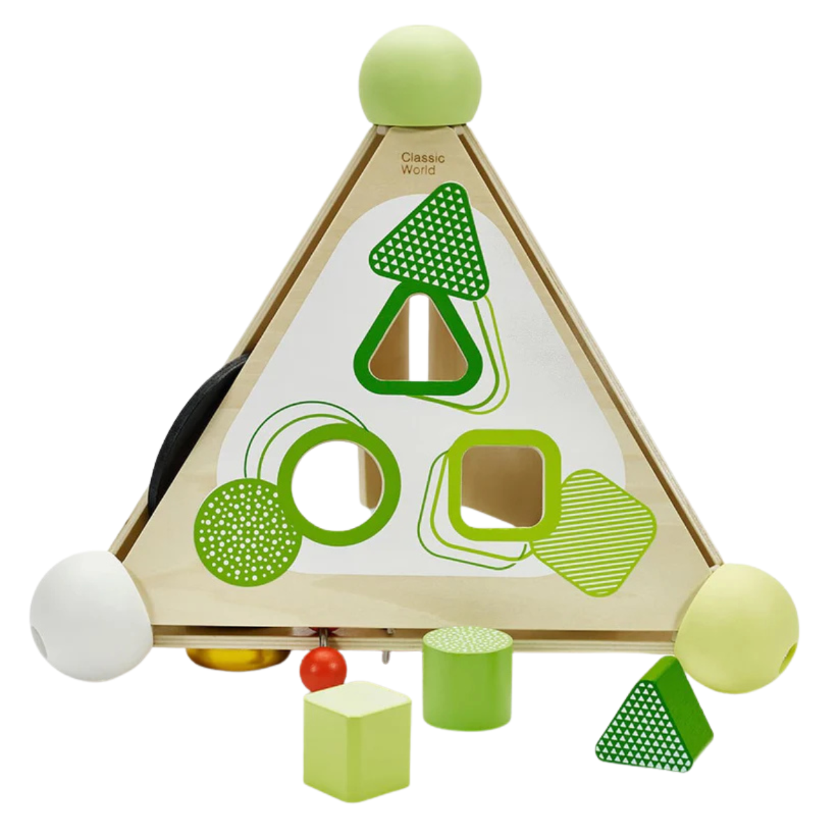 JUGUETE DE BEBÉ CLASSIC WORDL CAJA PIRAMIDE DIDÁCTICO DE MADERA - 4