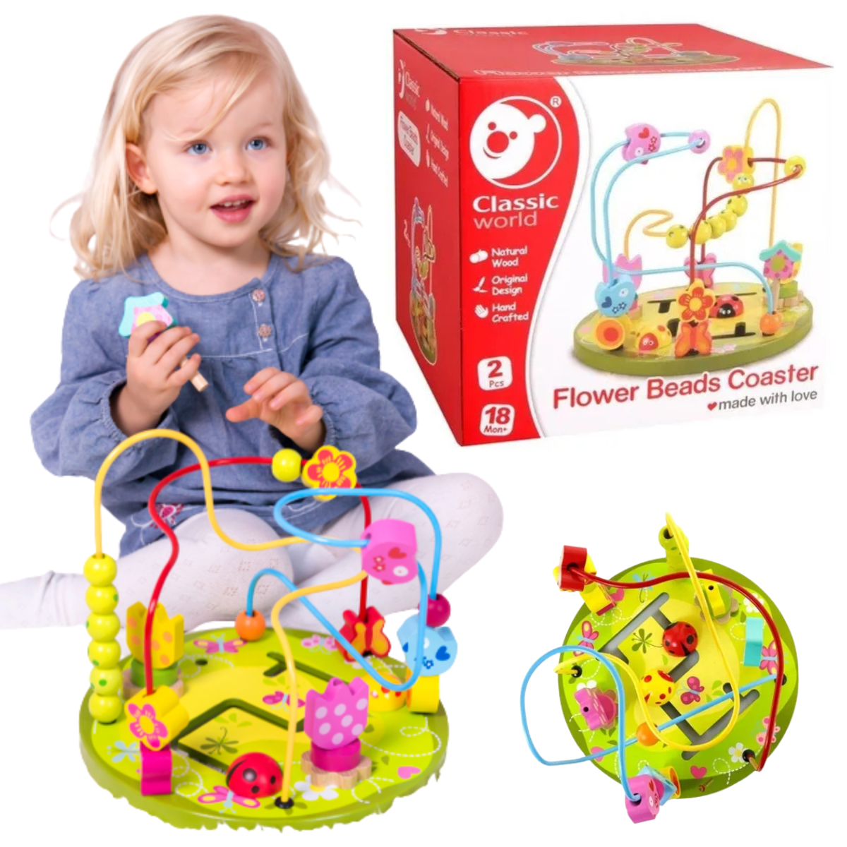 JUGUETE DE BEBÉ CLASSIC WORDL CENTRO DE JUEGO DIDÁCTICO MULTIACTIVIDAD NATURALEZA - 1