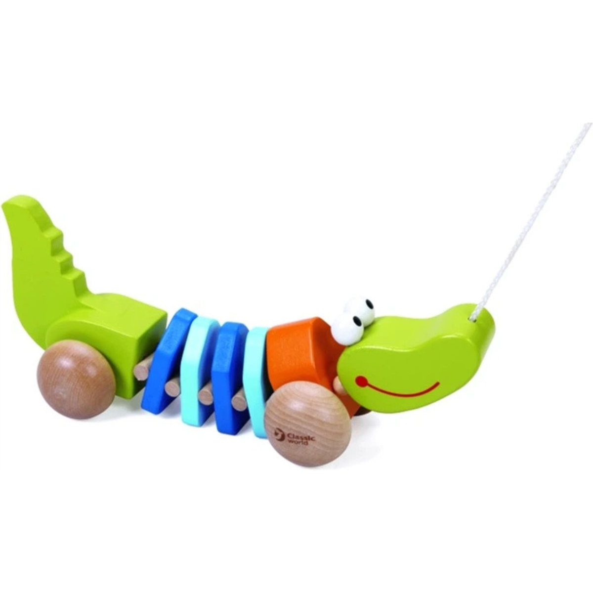 JUGUETE DE BEBÉ CLASSIC WORDL COCODRILO CON RUEDAS PARA PASEO - 4