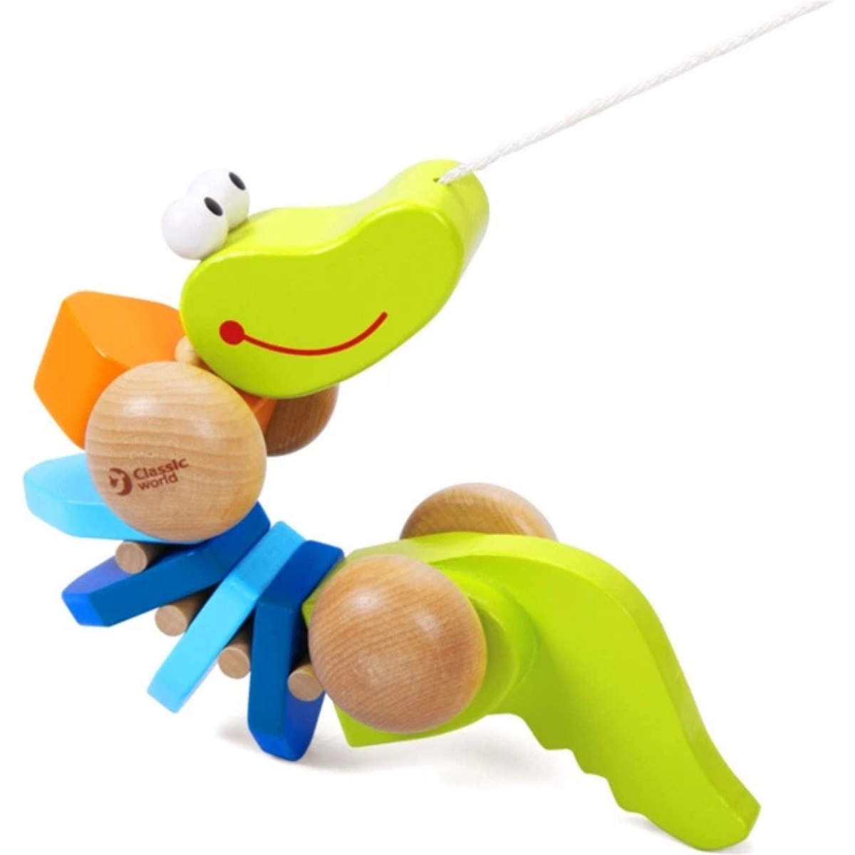 JUGUETE DE BEBÉ CLASSIC WORDL COCODRILO CON RUEDAS PARA PASEO - 5