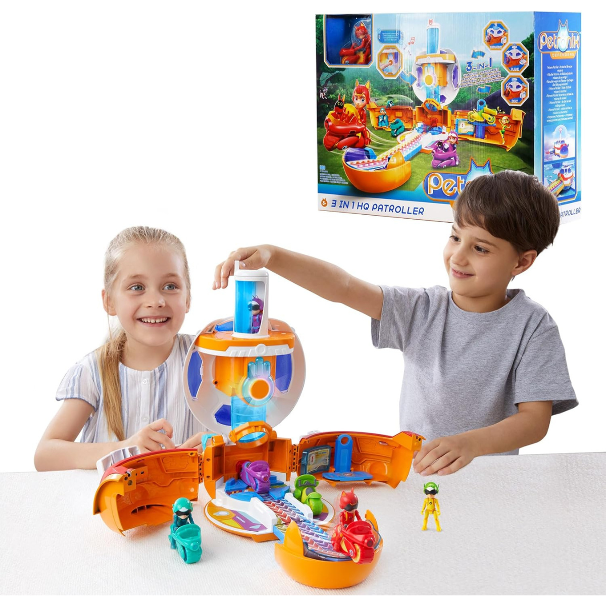 JUGUETE DE ACCIÓN PETRONIX PLAYSET BASE CENTRALTRANSFORMABLE 3 EN 1 CON LUCES Y SONIDOS - 6