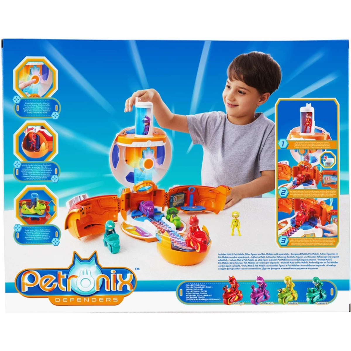 JUGUETE DE ACCIÓN PETRONIX PLAYSET BASE CENTRALTRANSFORMABLE 3 EN 1 CON LUCES Y SONIDOS - 8