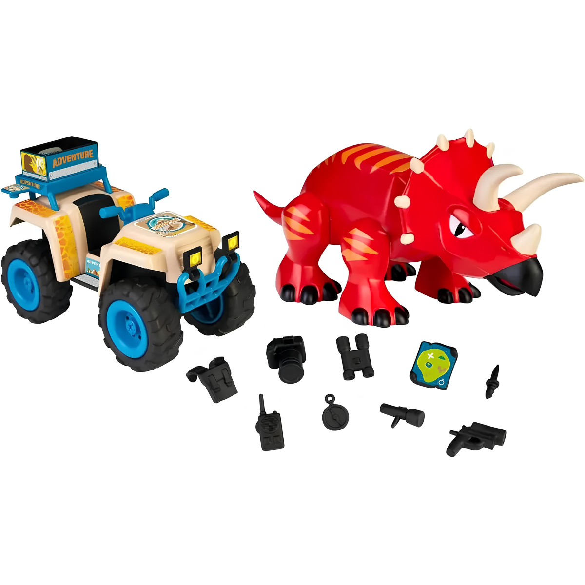 JUGUETE FIGURAS DE ACCIÓN PINYPON ACTION CUATRIMOTO DINO + ACCESORIOS - 2