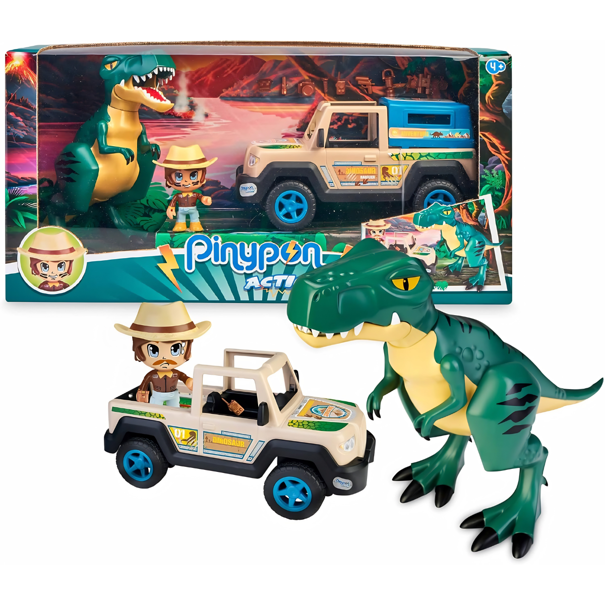 JUGUETE FIGURAS DE ACCIÓN PINYPON ACTION PICK UP CON DINOSAURIO - 1