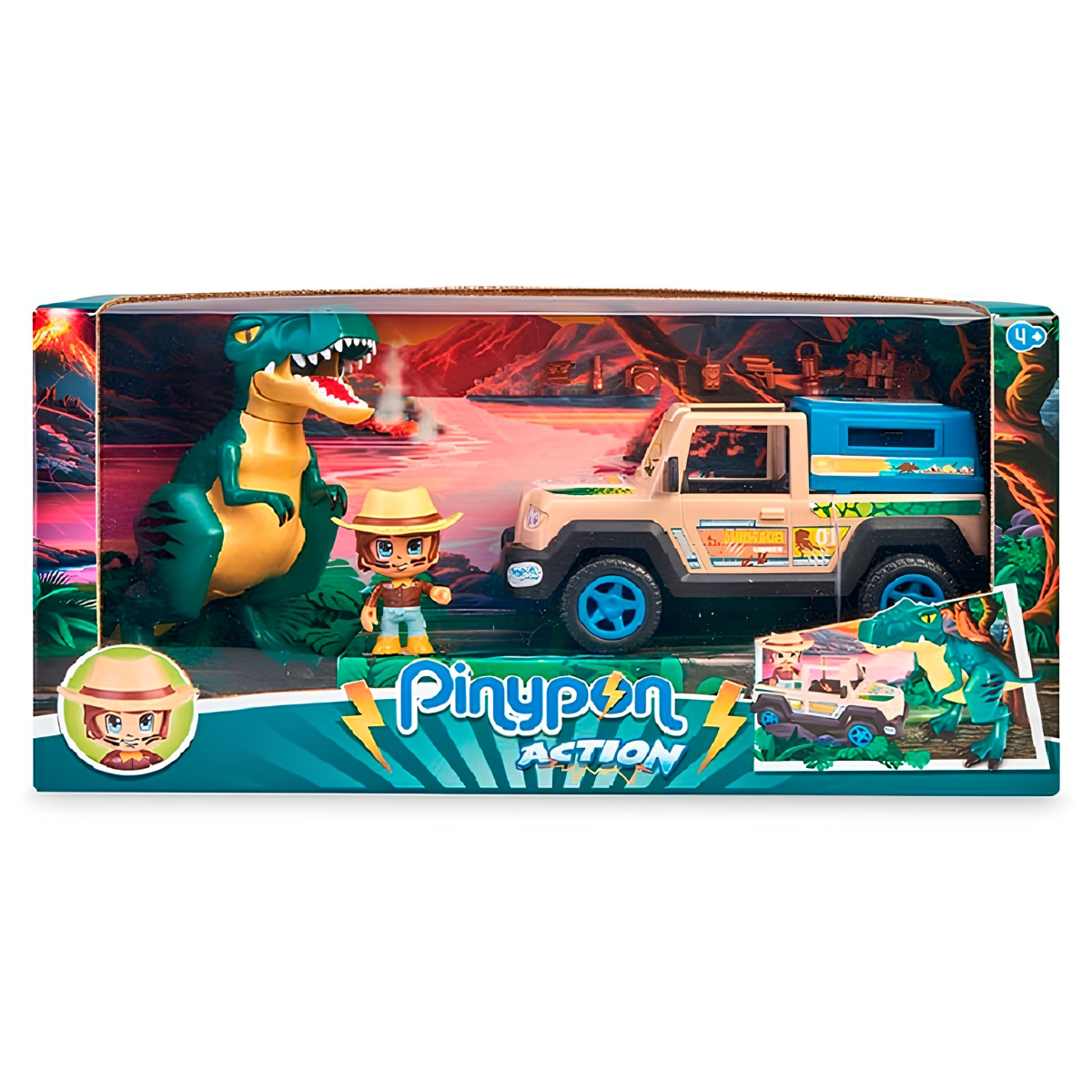 JUGUETE FIGURAS DE ACCIÓN PINYPON ACTION PICK UP CON DINOSAURIO - 5