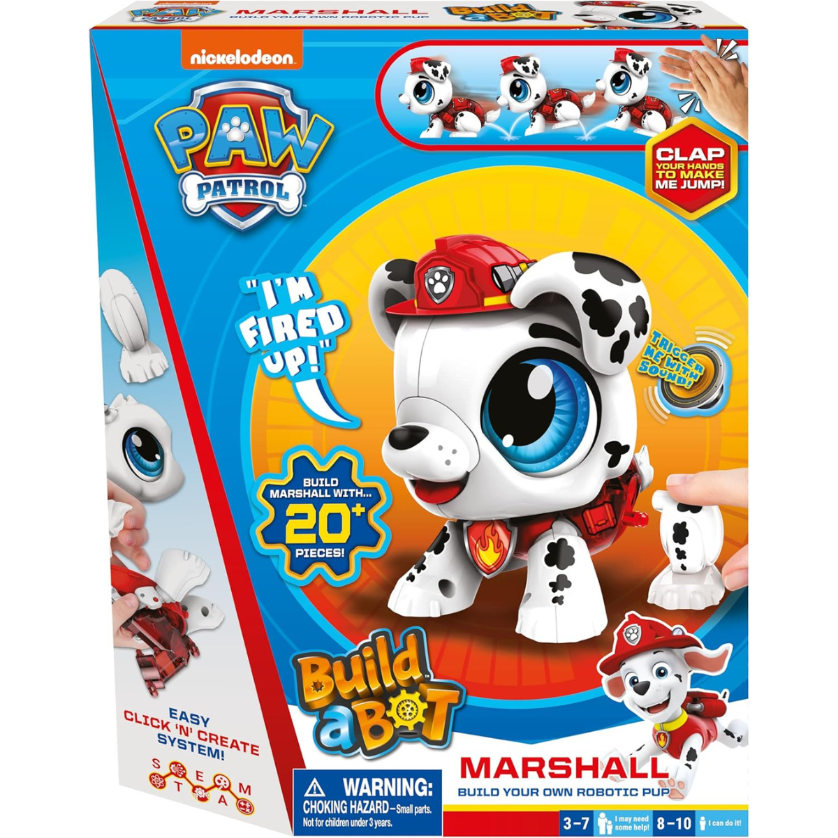 ARMAR TU ROBOT PAW PATROL MARSHALL ROBOT INTERACTIVO ARMABLE CON SONIDOS + MOVIMIENTO - 2