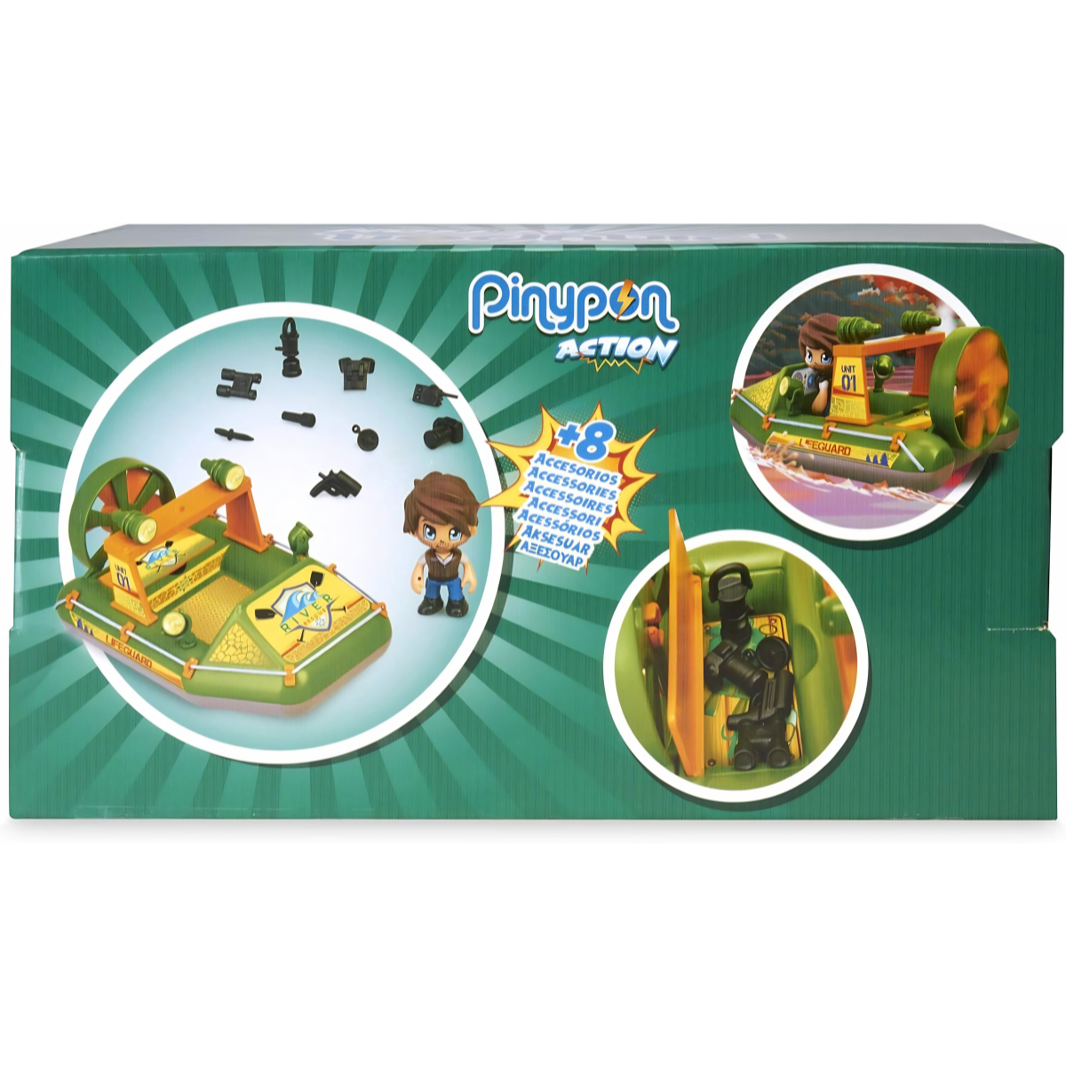 JUGUETE FIGURAS DE ACCIÓN PINYPON ACTION BALSA DE RESCATE CON ACCESORIOS - 4
