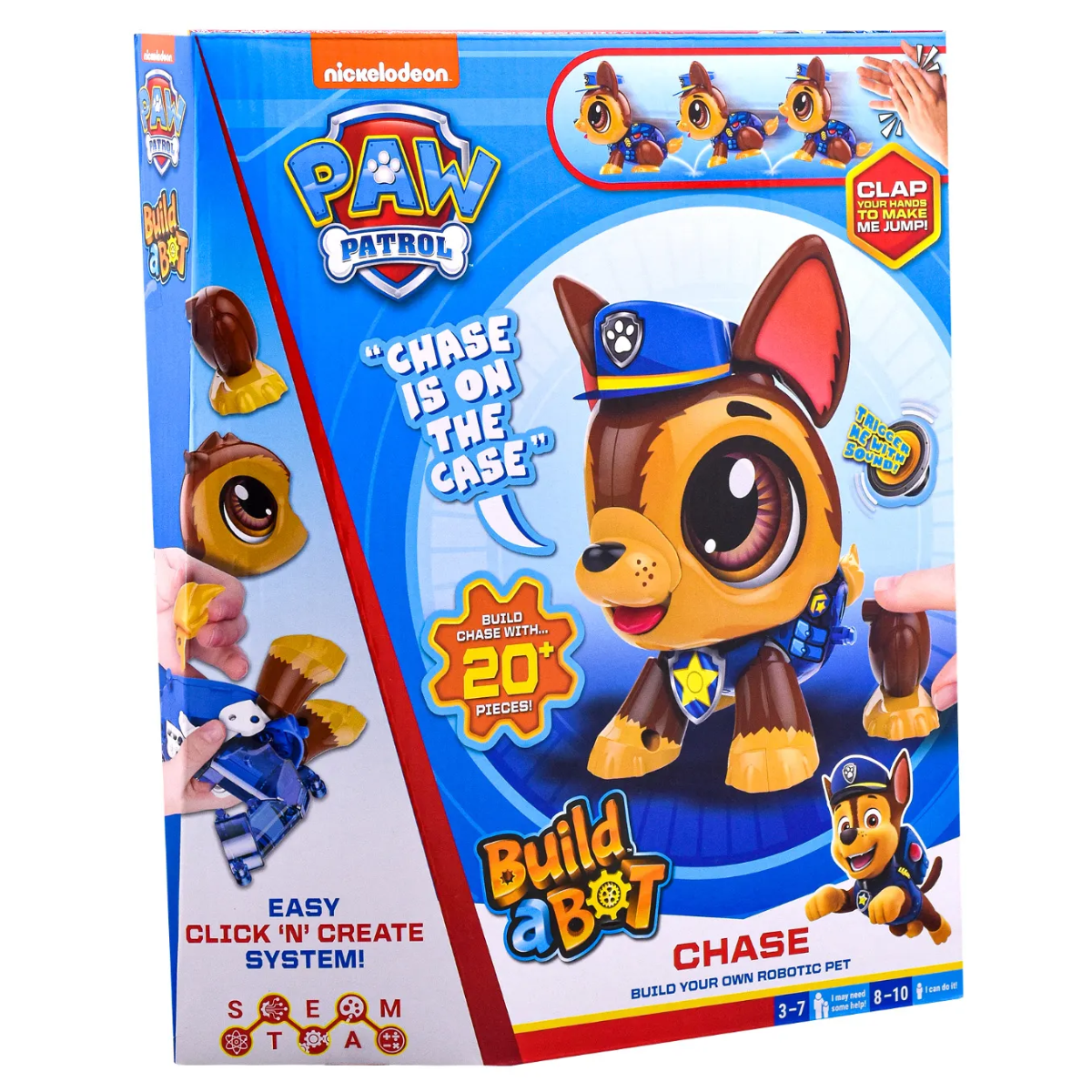 ARMAR TU ROBOT PAW PATROL CHASE ROBOT INTERACTIVO ARMABLE CON SONIDOS + MOVIMIENTO - 2