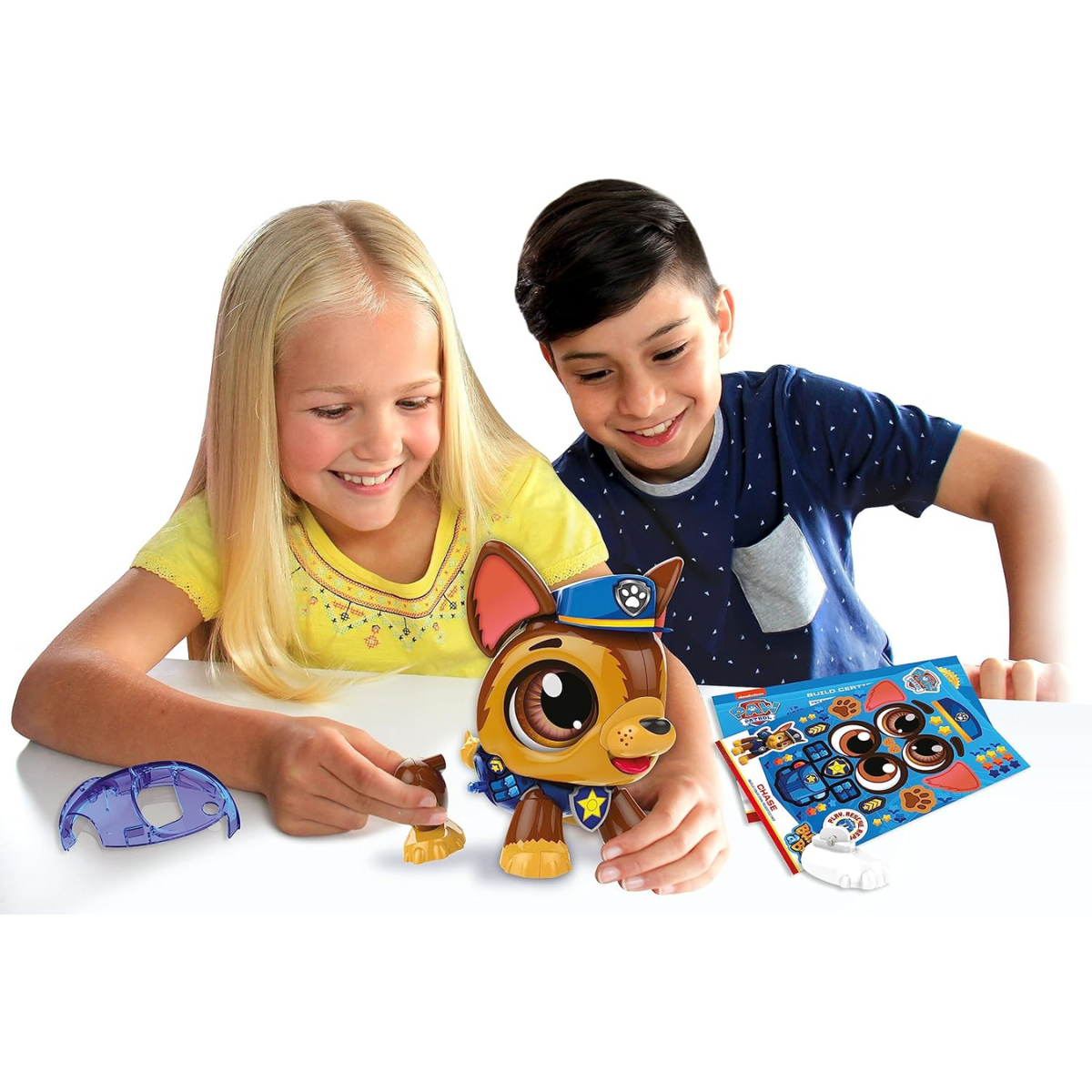 ARMAR TU ROBOT PAW PATROL CHASE ROBOT INTERACTIVO ARMABLE CON SONIDOS + MOVIMIENTO - 4