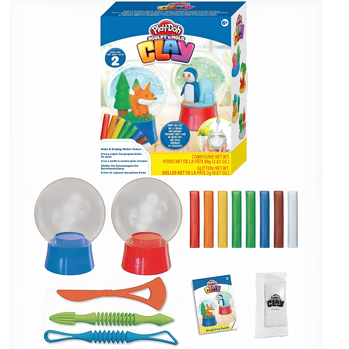 PLAY DOH PLASTILINA AIR CLAY SET BOLA MÁGICA CON ACCESORIOS - 1