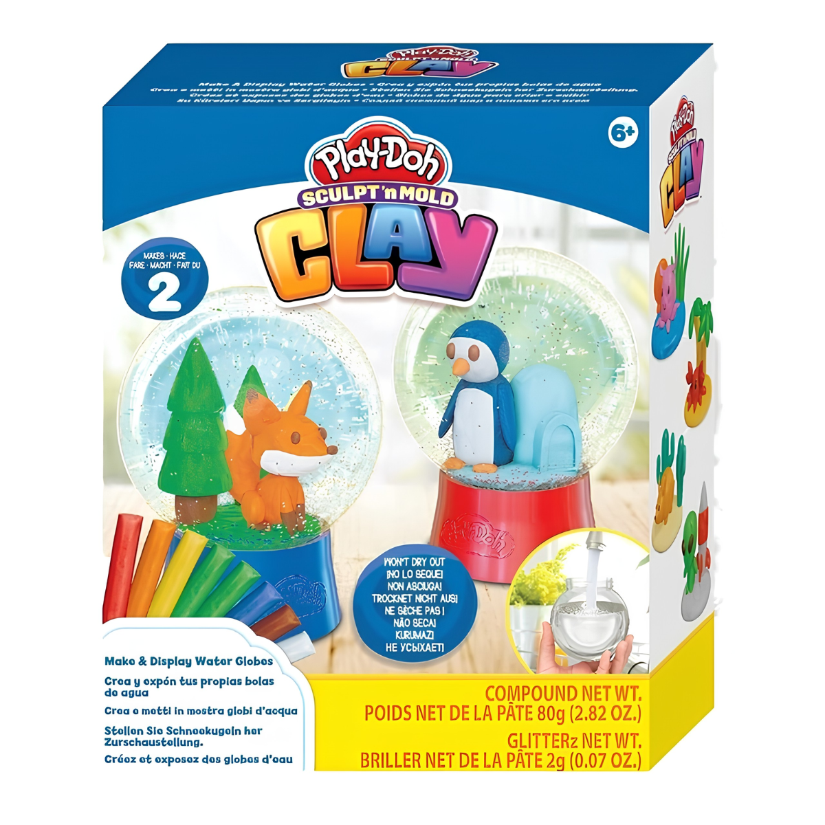 PLAY DOH PLASTILINA AIR CLAY SET BOLA MÁGICA CON ACCESORIOS - 3