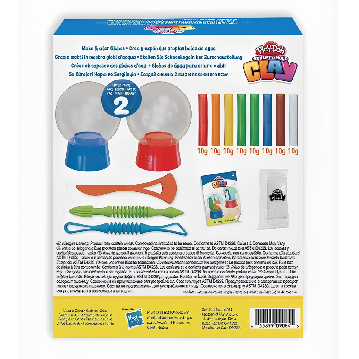 PLAY DOH PLASTILINA AIR CLAY SET BOLA MÁGICA CON ACCESORIOS - 4
