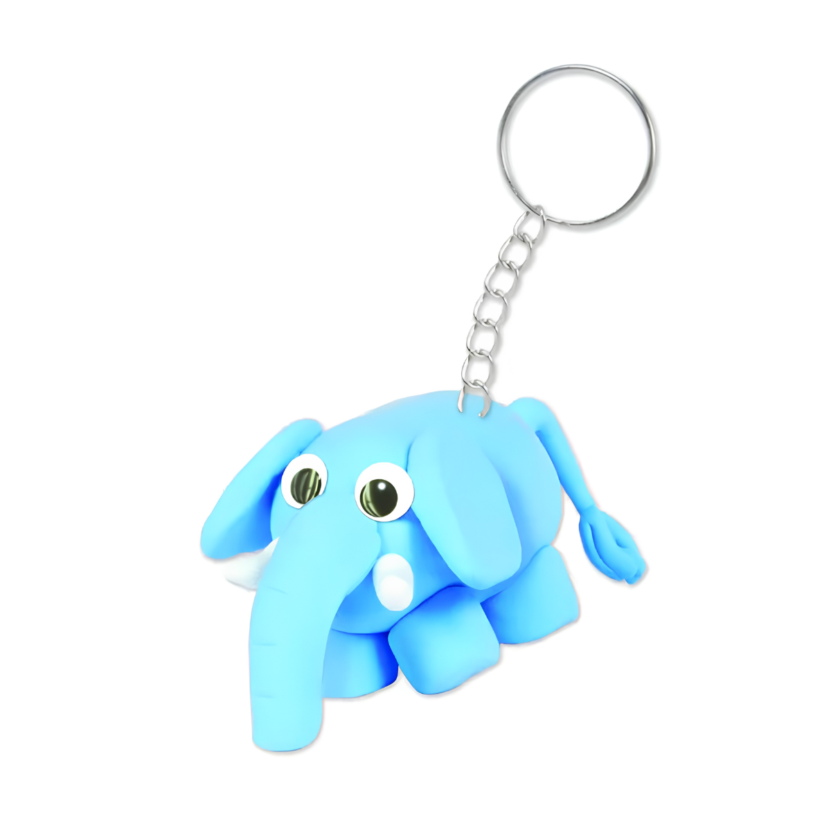 PLAY DOH PLASTILINA AIR CLAY SET LLAVEROS ANIMALES CON ACCESORIOS - 5