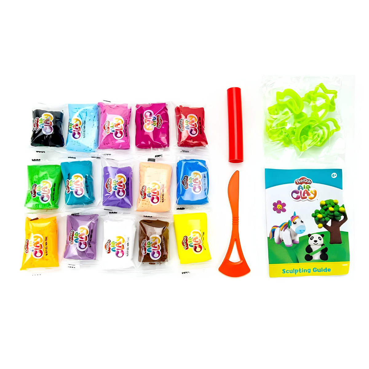 PLAY DOH PLASTILINA AIR CLAY BALDE CON ACCESORIOS - 2