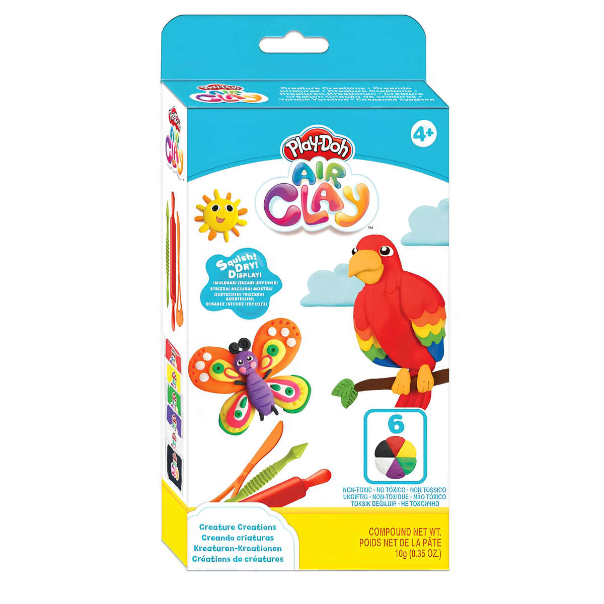PLAY DOH PLASTILINA AIR CLAY SET AVES CON ACCESORIOS - 7