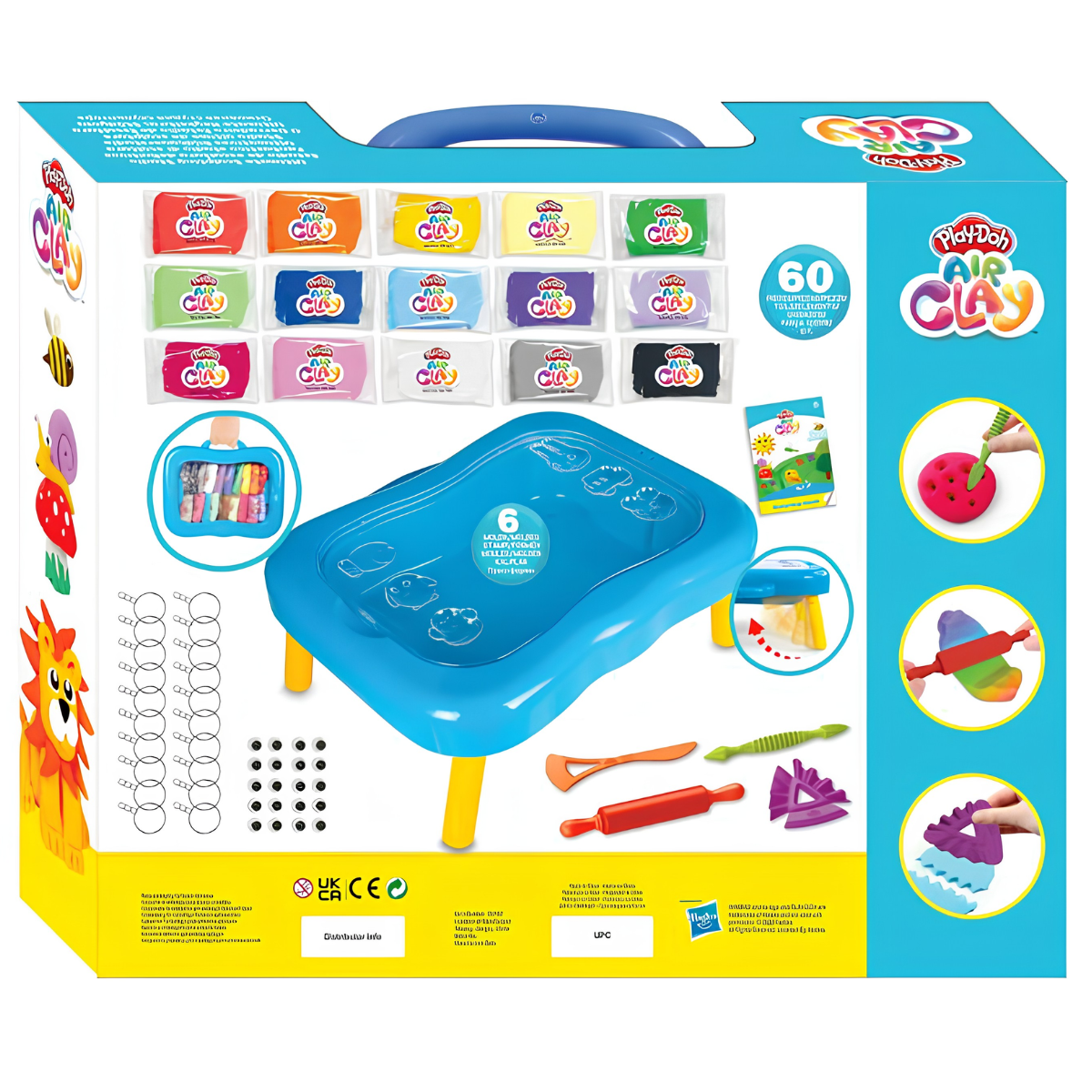 PLAY DOH PLASTILINA AIR CLAY MESA CREATIVA CON ACCESORIOS - 4
