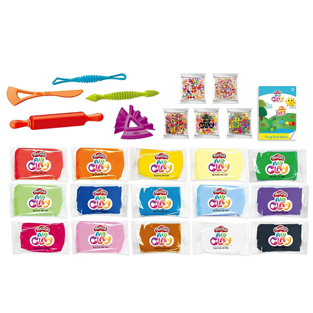 PLAY DOH PLASTILINA AIR CLAY SET DE CREATIVIDAD CON ACCESORIOS - 2