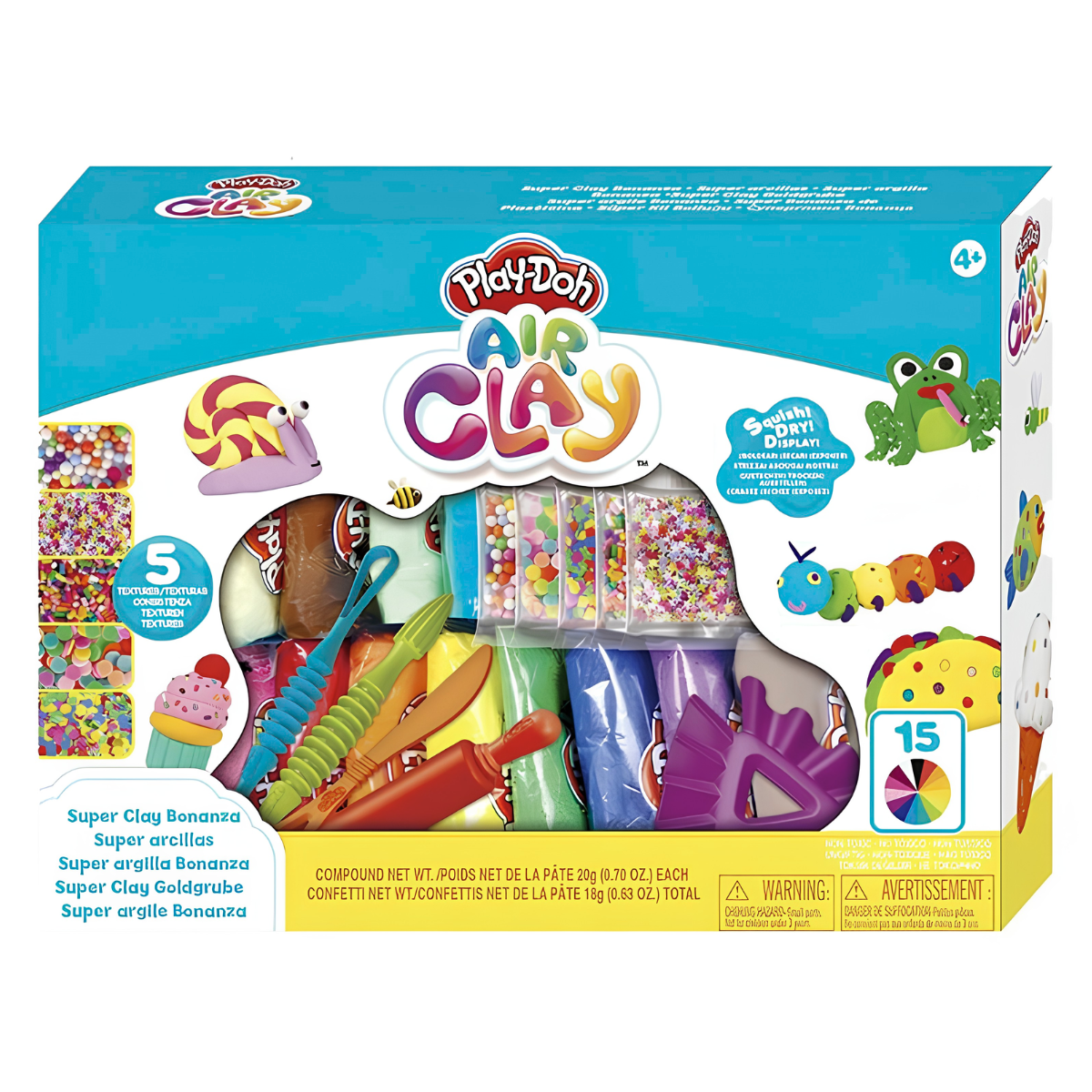 PLAY DOH PLASTILINA AIR CLAY SET DE CREATIVIDAD CON ACCESORIOS - 6