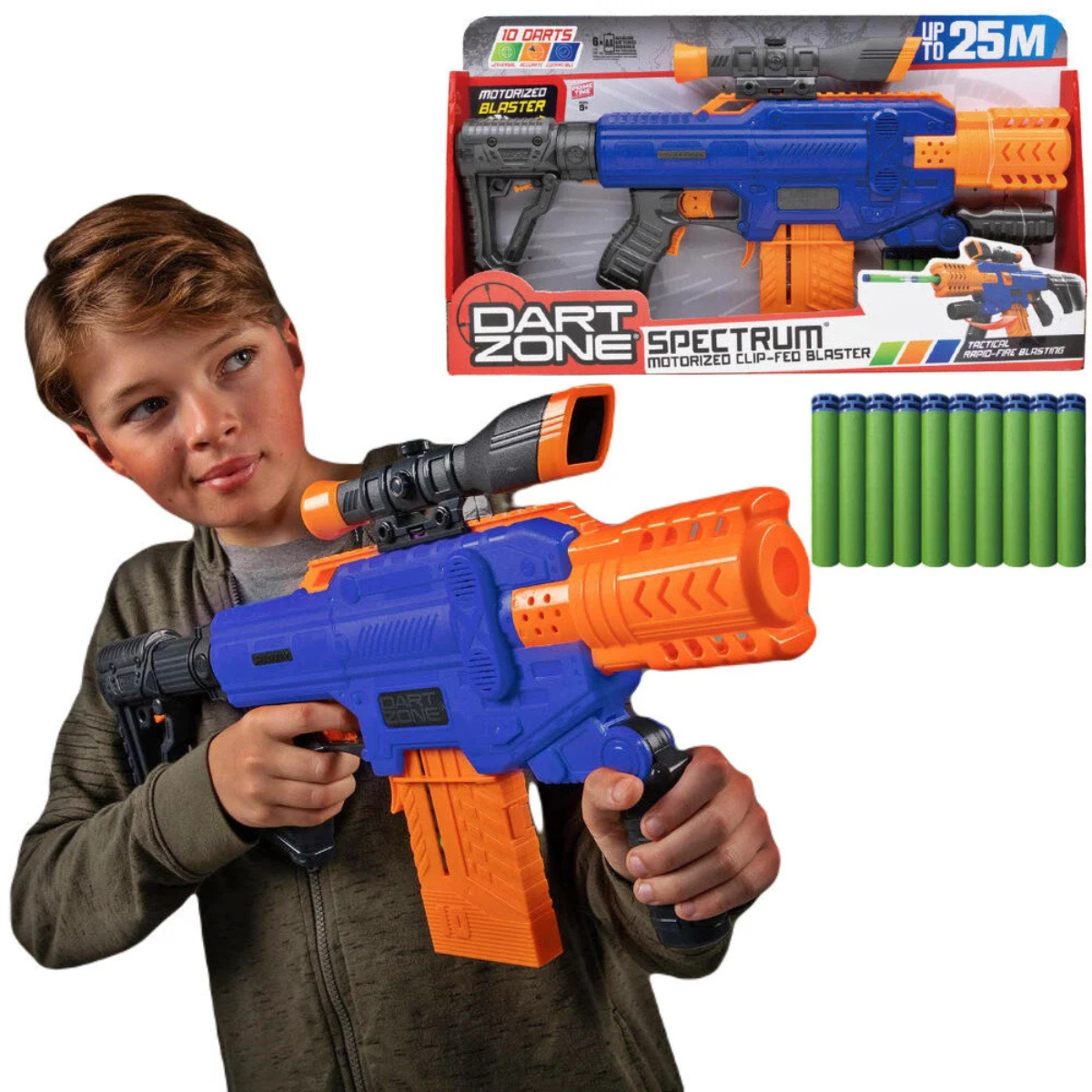 JUGUETE LANZADOR DE DARDOS DART ZONE SPECTRUM SEMIAUTOMÁTICO - 1