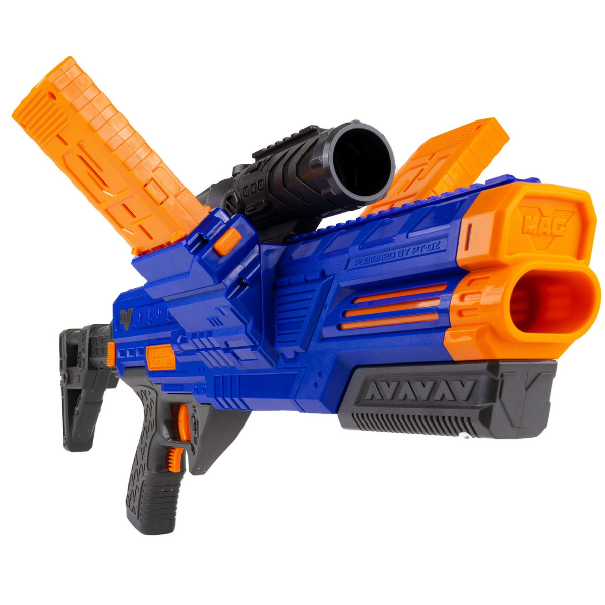 JUGUETE LANZADOR DE DARDOS DART ZONE VULCANATOR AUTOMÁTICO CON DOBLE CARGADOR - 3