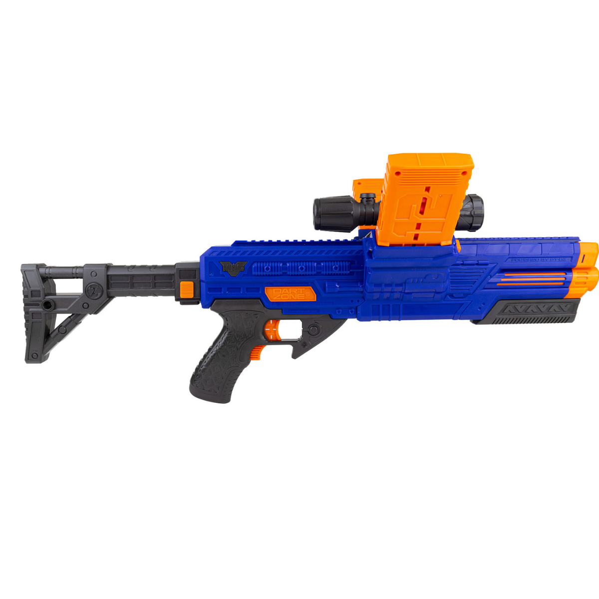 JUGUETE LANZADOR DE DARDOS DART ZONE VULCANATOR AUTOMÁTICO CON DOBLE CARGADOR - 5