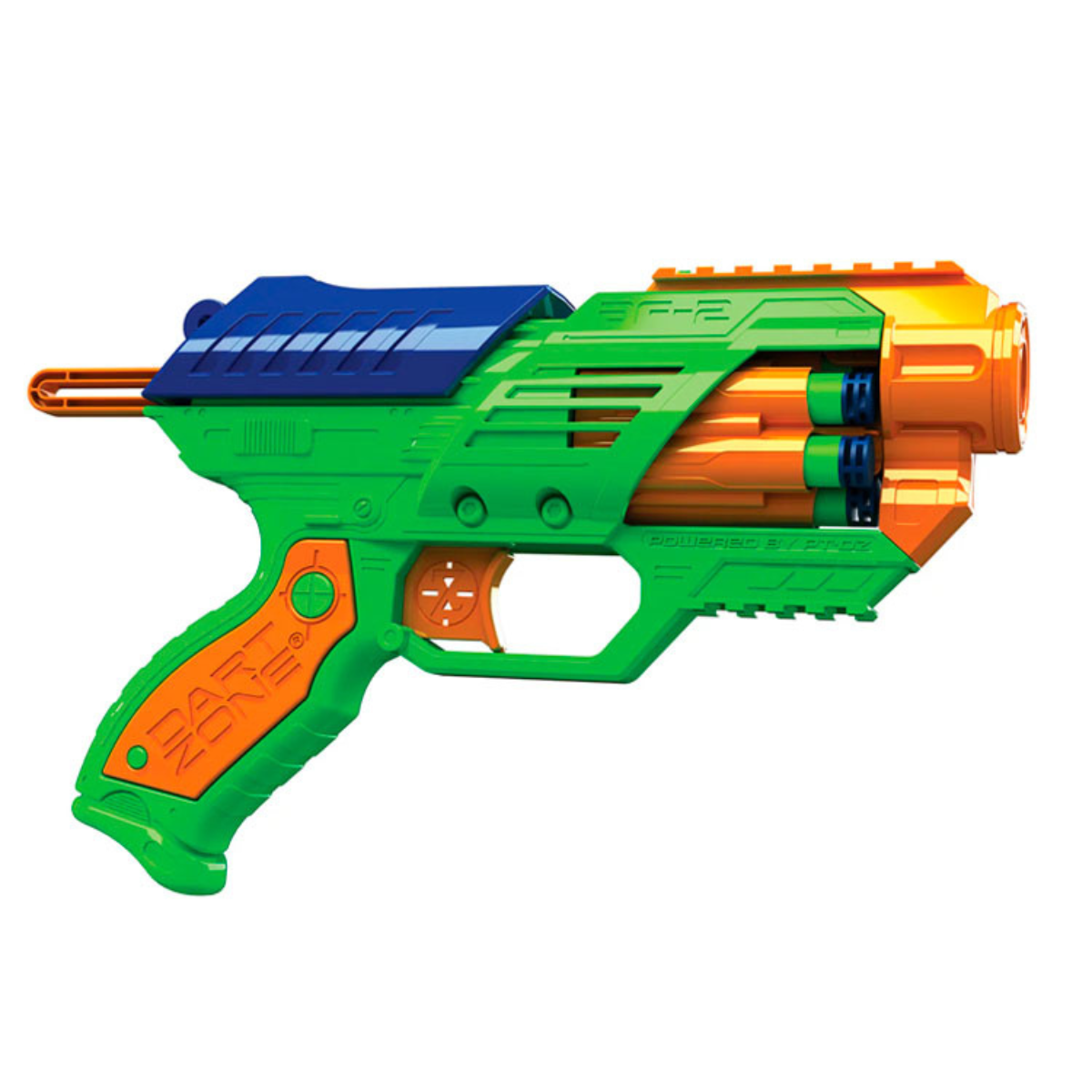 JUGUETE LANZADOR DE DARDOS  DART ZONE CILINDRO GIRATORIO PACK X2 - 3