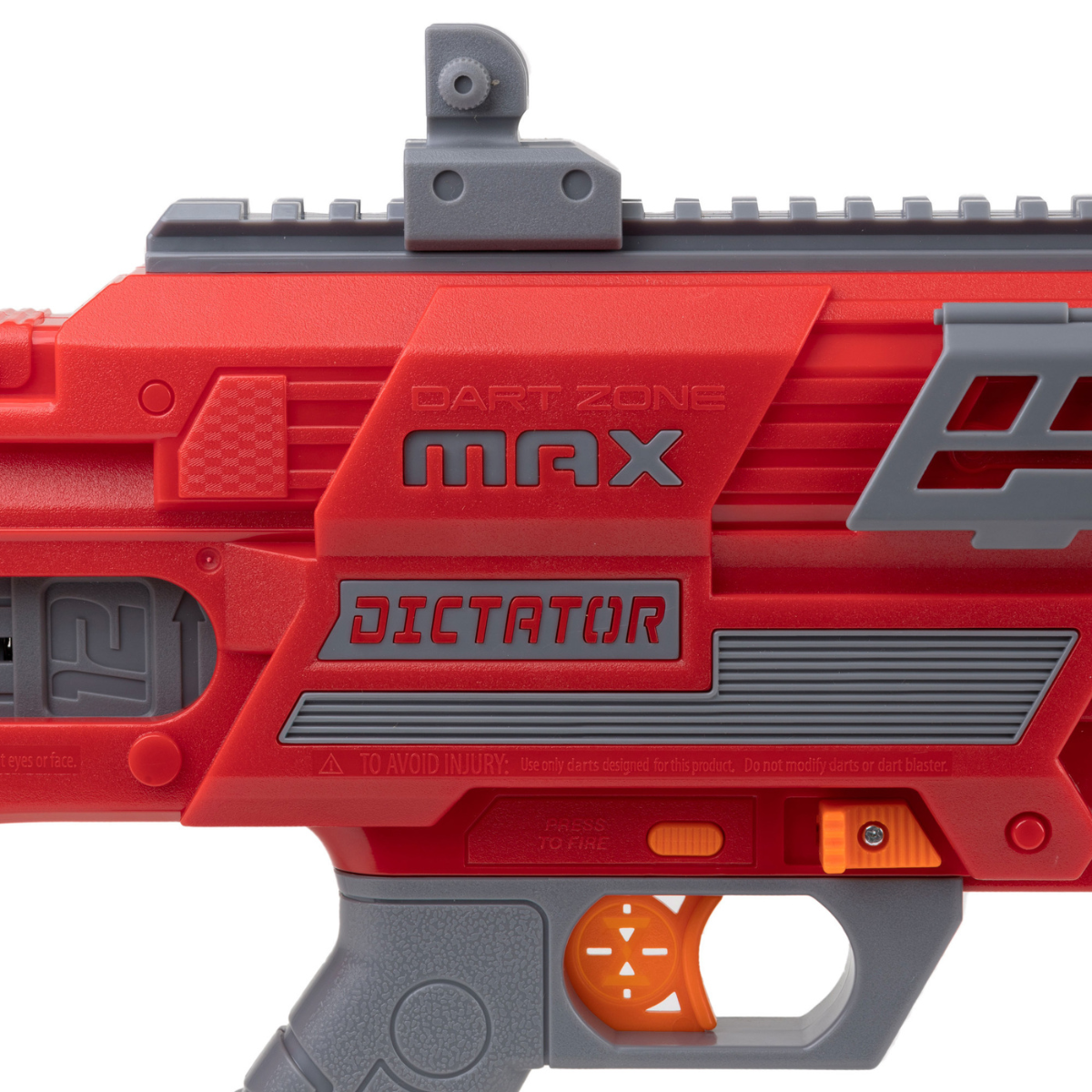 JUGUETE LANZADOR DE DARDOS  DART ZONE MAX DICTATOR CON CARGADORES Y ACCESORIOS - 6
